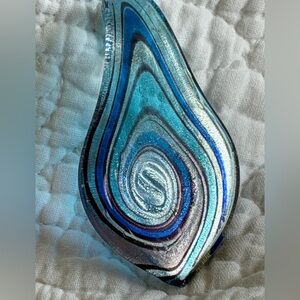 Blue glass pendant